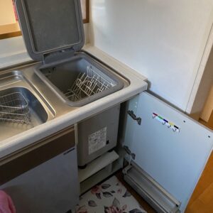 ミカドトップオープン食洗機取替え　施工前準備